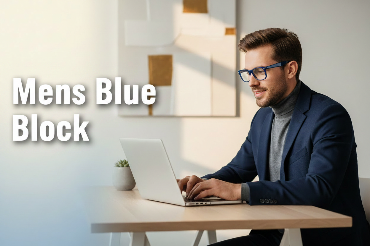 Mens Blue Block