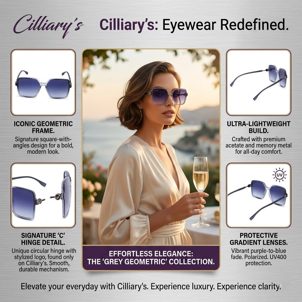 Cilliary's Honey Women's Designer Sunglasses | Size 59-15-148 (TransBlue)