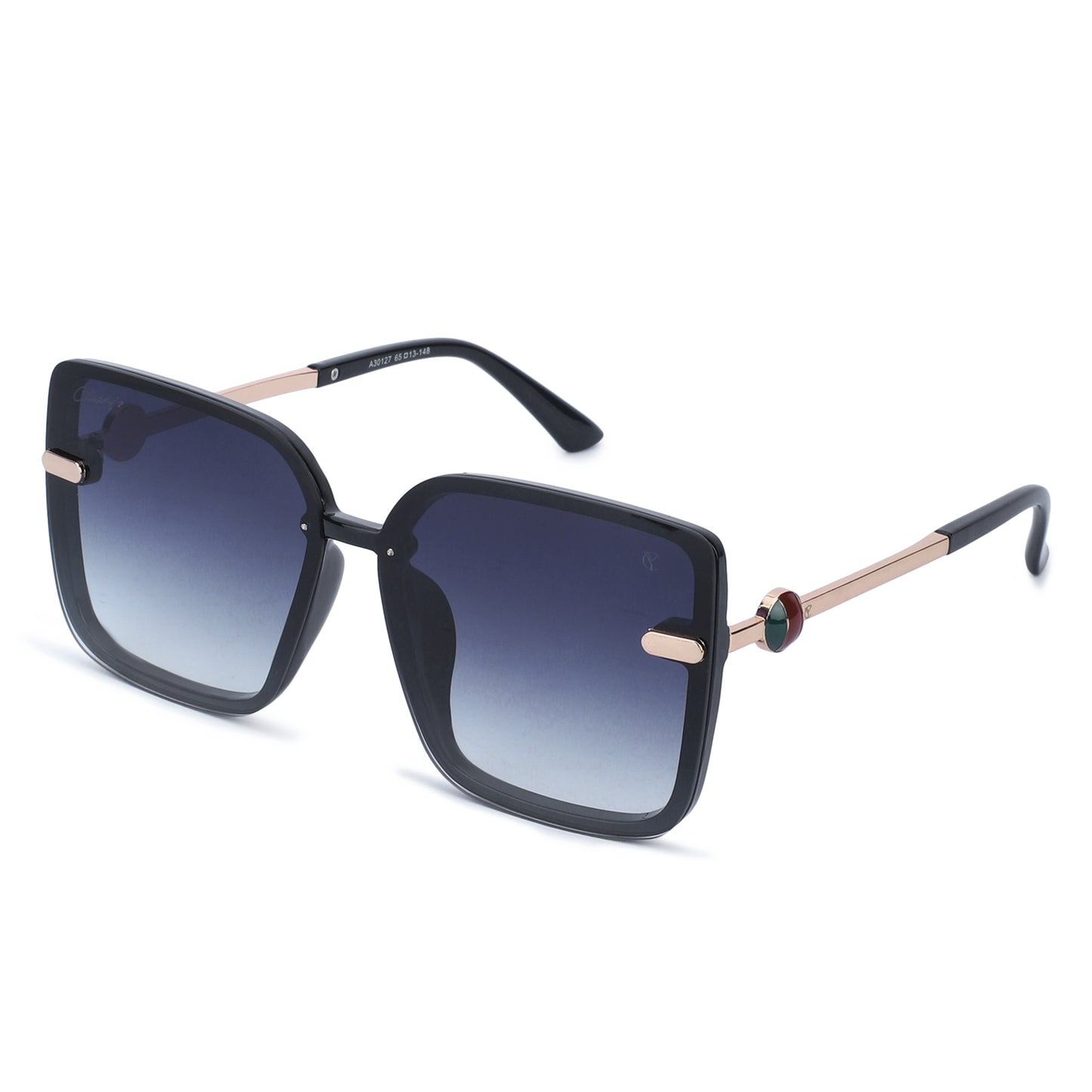 30127 BeigeLuxe Womens Sunglass (Black)