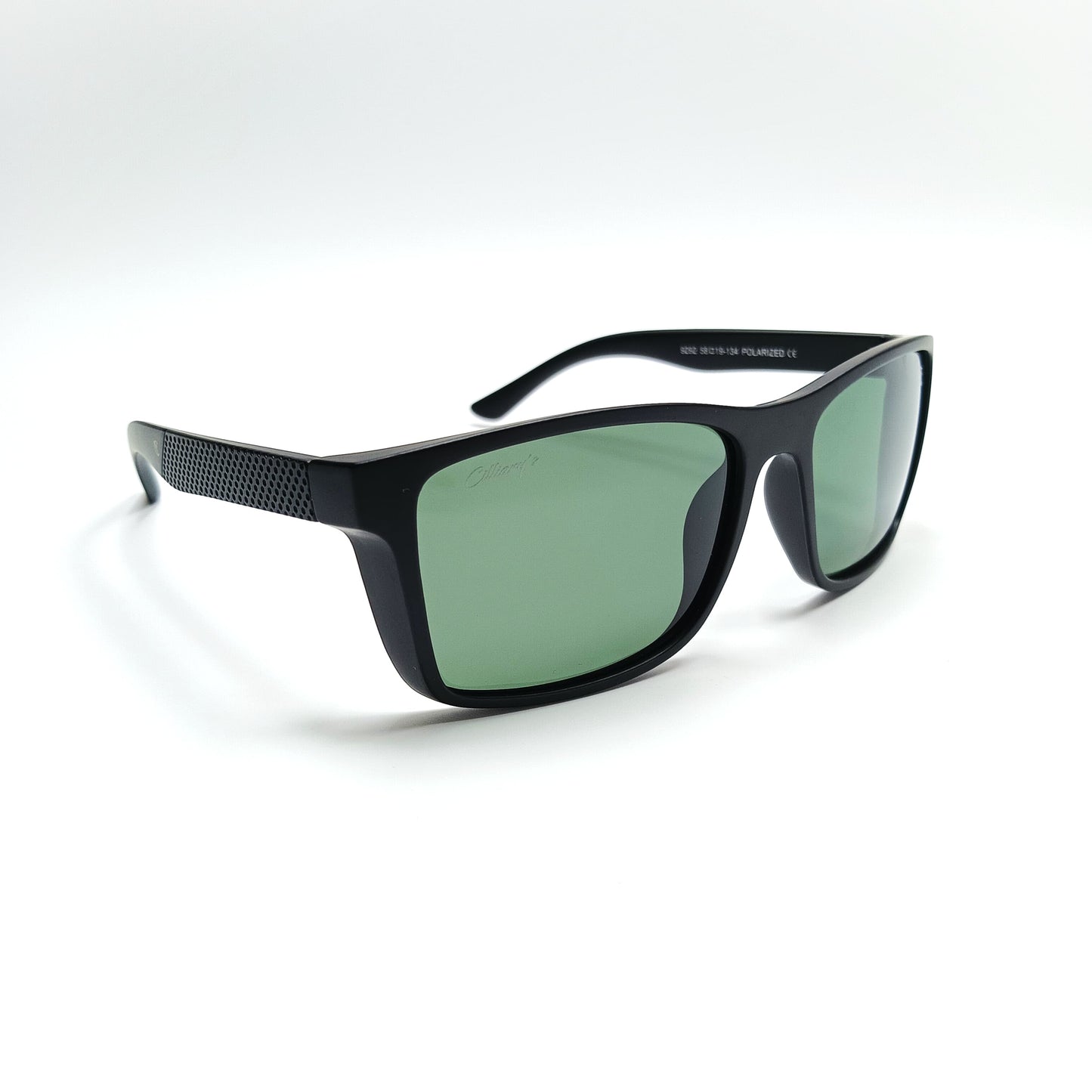 Blaze Polarized Matte Black & Emerald green Lens (Mens)