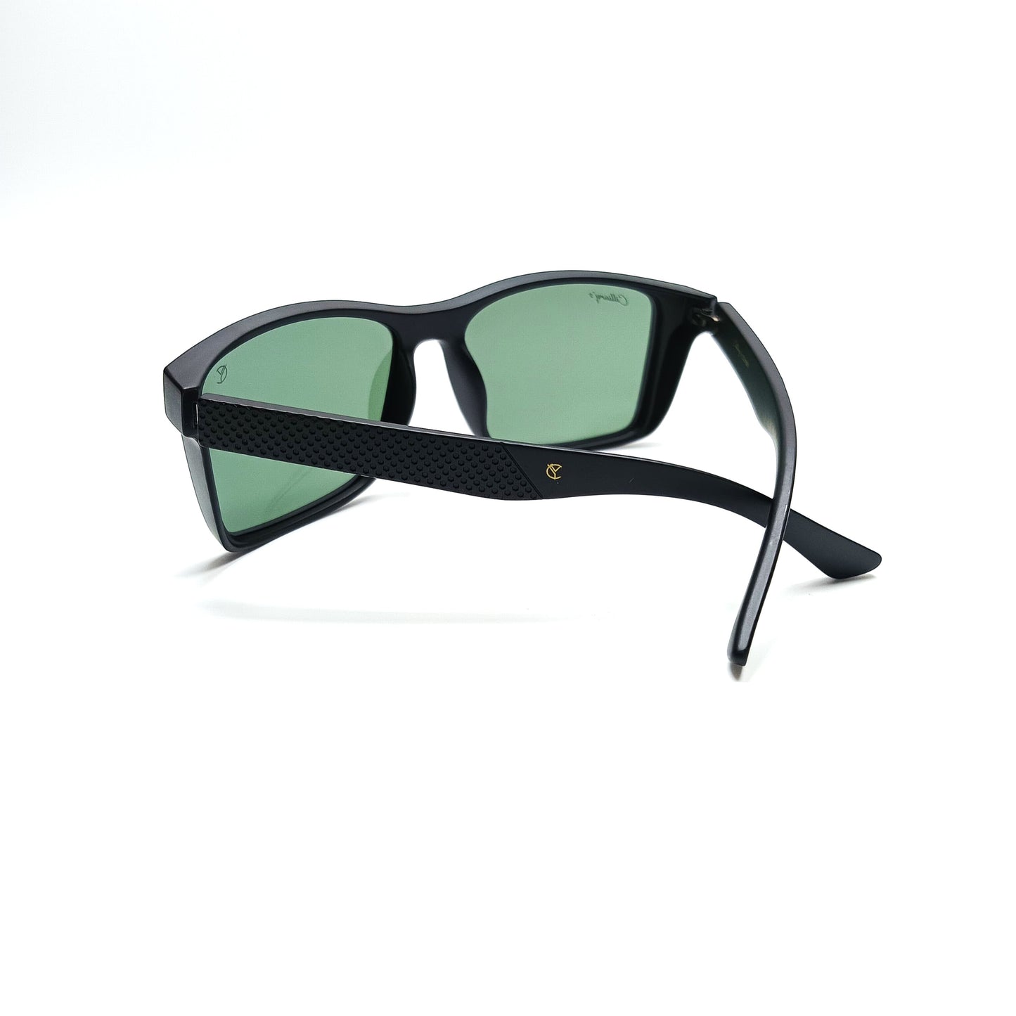 Blaze Polarized Matte Black & Emerald green Lens (Mens)