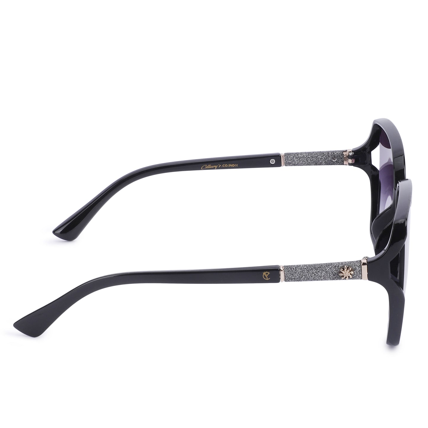 Cilliary's Cocoa Women's Oversized Square Sunglasses| Size 63-14-141 (Black)