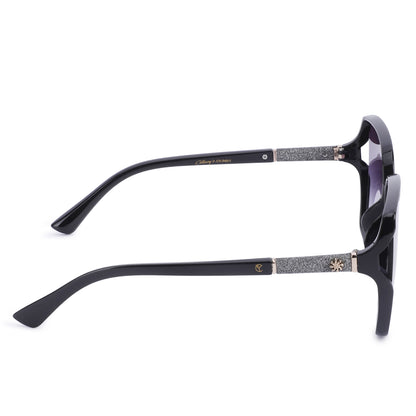 Cilliary's Cocoa Women's Oversized Square Sunglasses| Size 63-14-141 (Black)