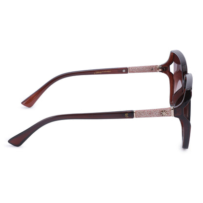 Cilliary's Cocoa Women's Luxury UV400 Sunglasses| Size 63-14-141 (Brown)