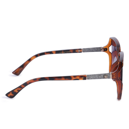 Cilliary's Cocoa Women's Luxury UV400 Sunglasses| Size 63-14-141 (LeopardBlue)