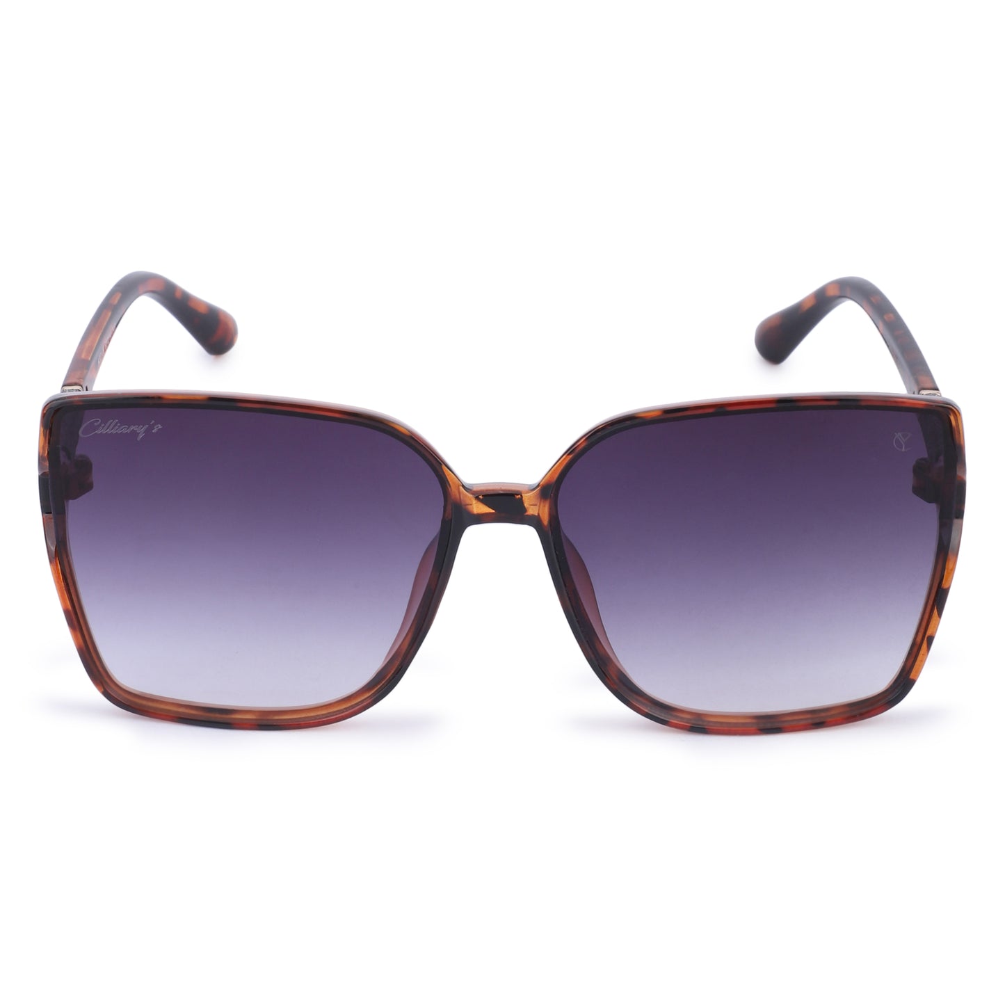 Cilliary's Cocoa Women's Luxury UV400 Sunglasses| Size 63-14-141 (LeopardBlue)