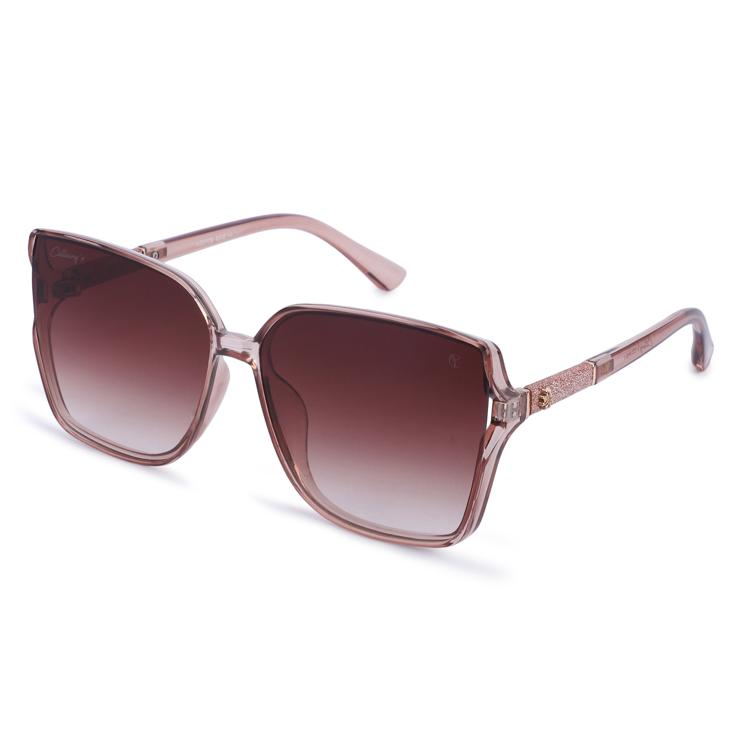Cilliary's Cocoa Women's Luxury UV400 Sunglasses| Size 63-14-141 (Transbrown)