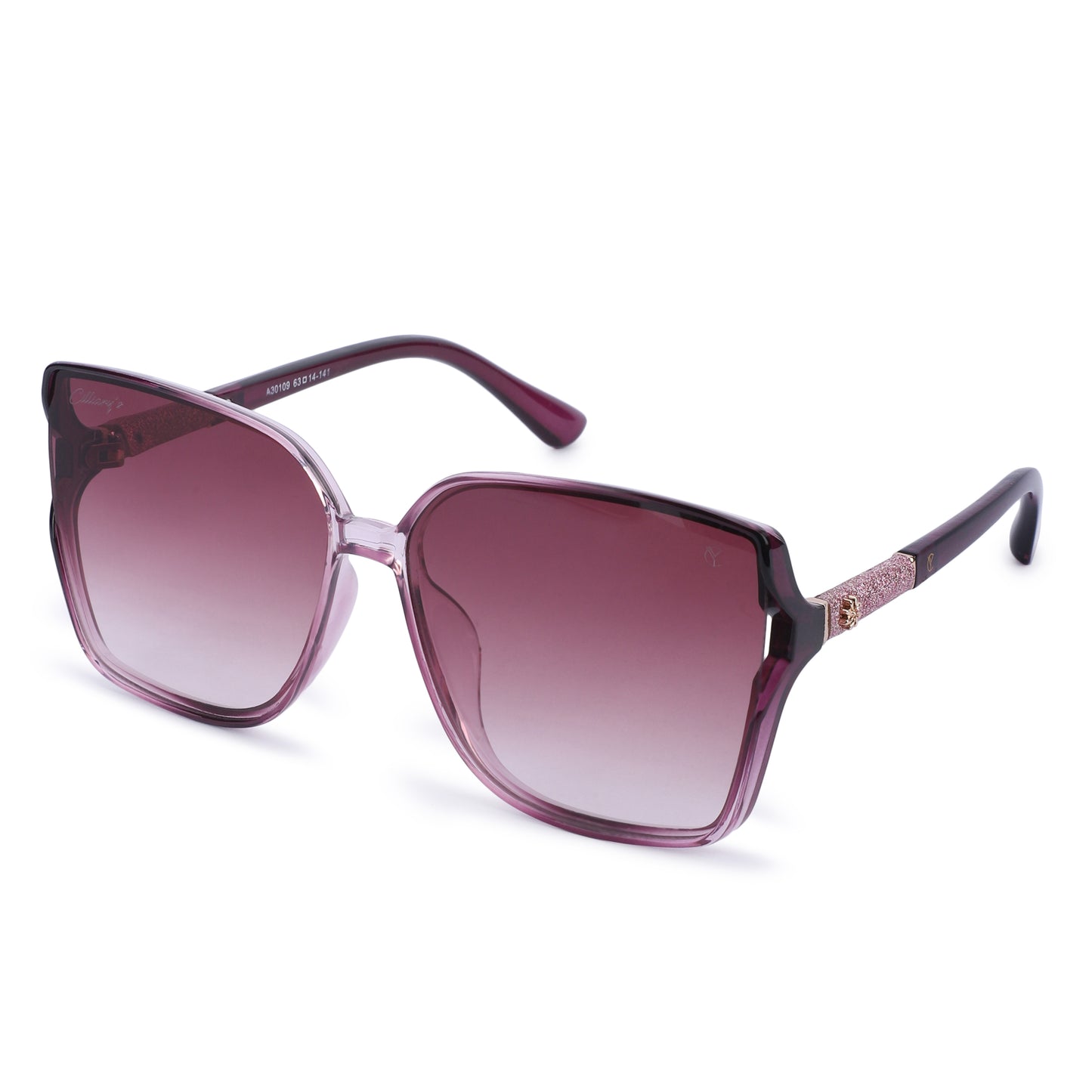 Cilliary's Cocoa Women's Luxury UV400 Sunglasses| Size 63-14-141 (TransPink)