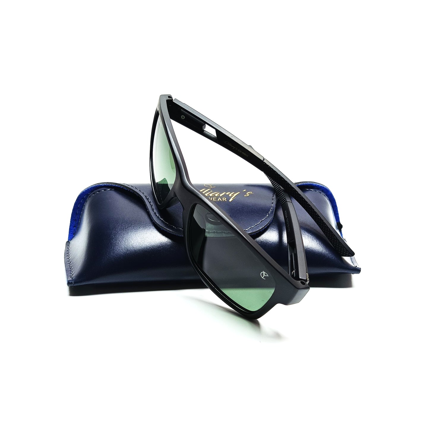 Curve Polarized Matte Black Emerald Green Lens (Mens)