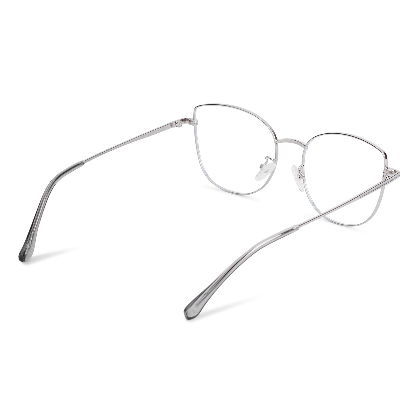 887 Blue Cut Eyewear | 51-17-140 Cat Eye Computer Glasses (Silver)