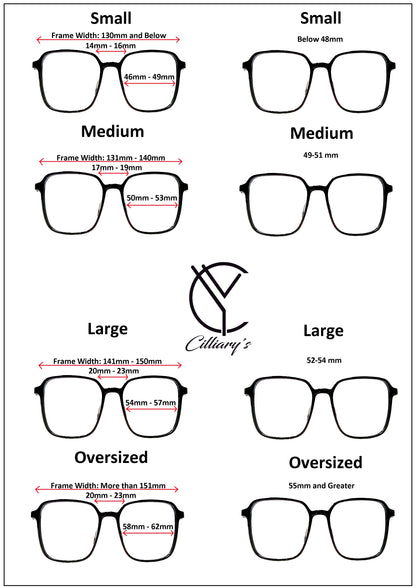 Cilliary’s CAT 887 Silver Blue Grey Blue Cut Eyewear for Men & Women | Premium Metal Computer Glasses | Size 50-19-145 | Free Case, Cloth & Spray