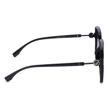 Cilliary's Honey Women's Designer Sunglasses | Size 59-15-148 (Black)