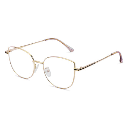 887 Blue Cut Eyewear | 51-17-140 Cat Eye Computer Glasses (Gold)