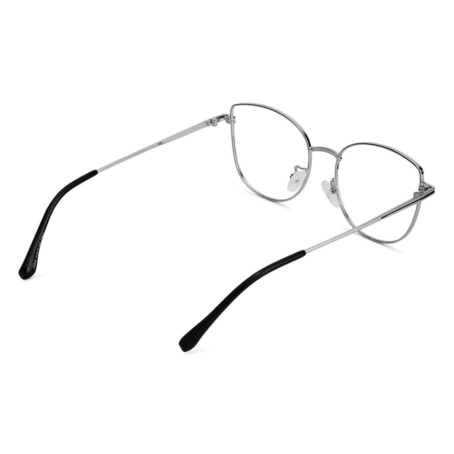 887 Blue Cut Eyewear | 51-17-140 Cat Eye Computer Glasses (SilverBlack)