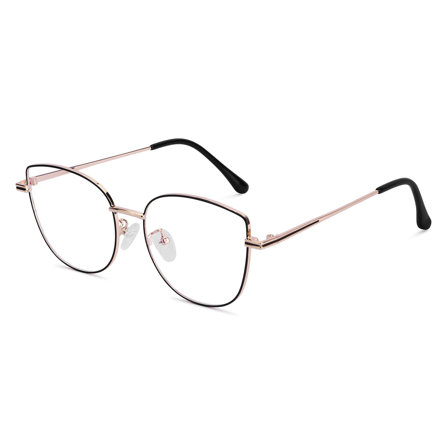 887 Blue Cut Eyewear | 51-17-140 Cat Eye Computer Glasses (GoldBlack)