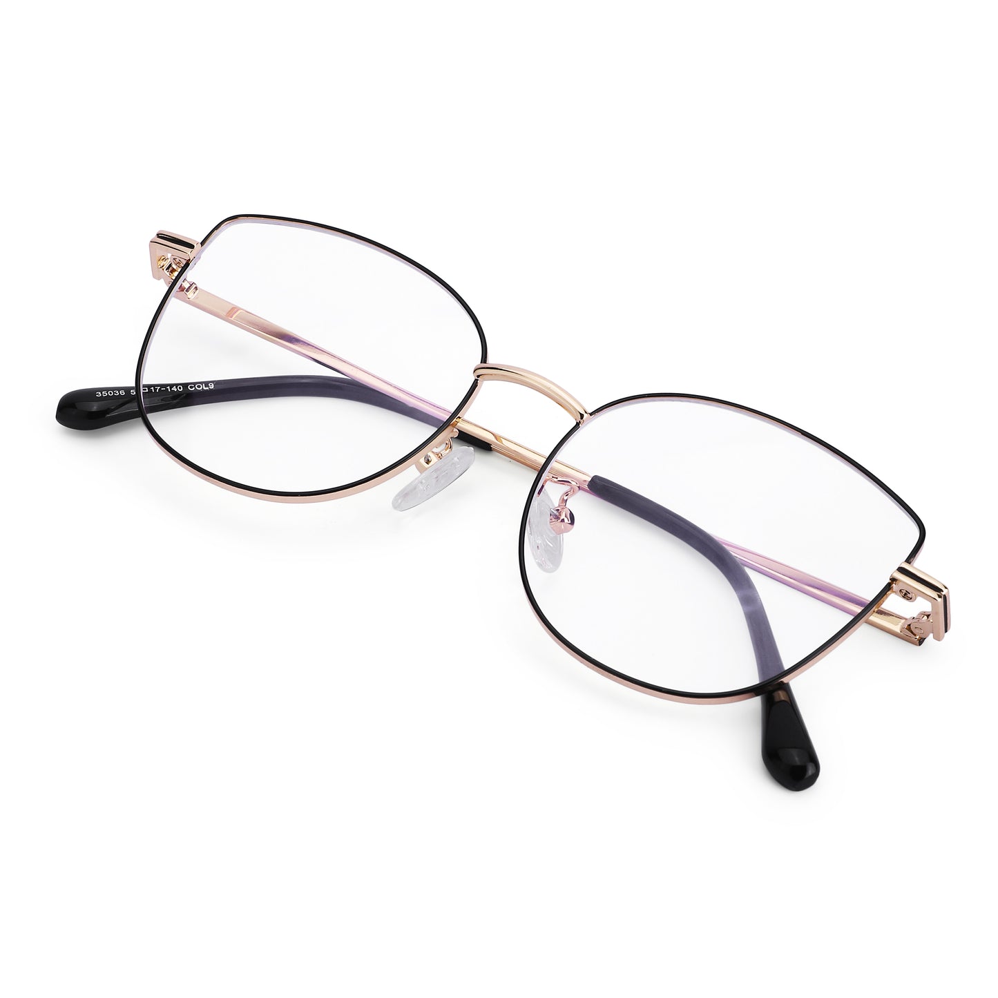 887 Blue Cut Eyewear | 51-17-140 Cat Eye Computer Glasses (GoldBlack)