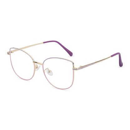 887 Blue Cut Eyewear | 51-17-140 Cat Eye Computer Glasses (GoldPurplePink)