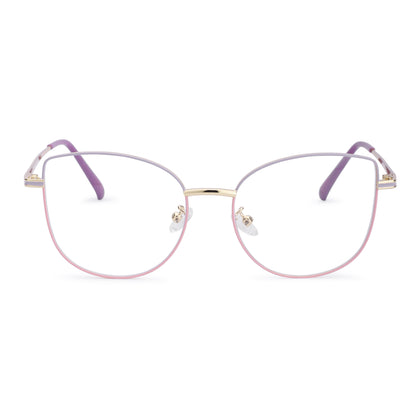 887 Blue Cut Eyewear | 51-17-140 Cat Eye Computer Glasses (GoldPurplePink)