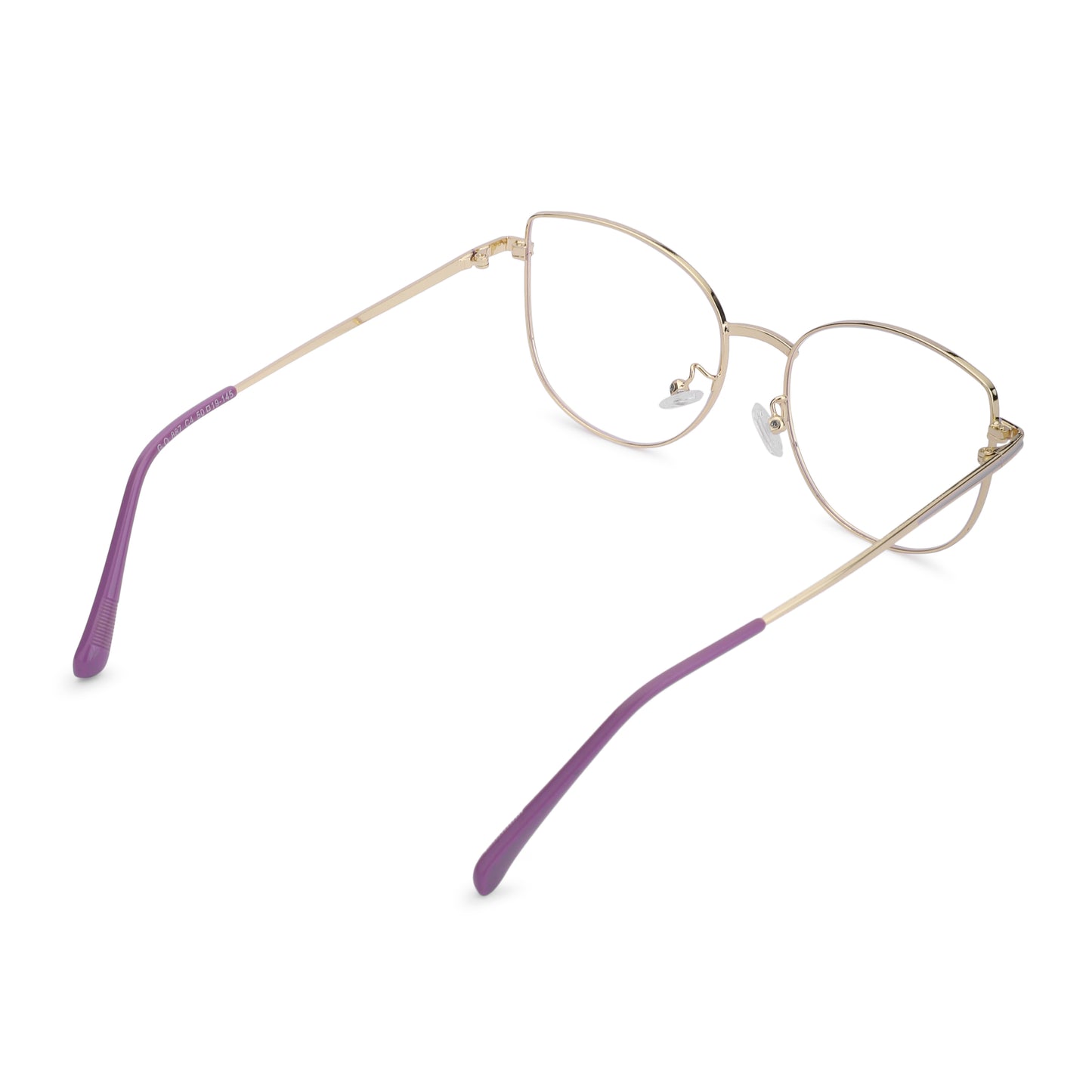 887 Blue Cut Eyewear | 51-17-140 Cat Eye Computer Glasses (GoldPurplePink)