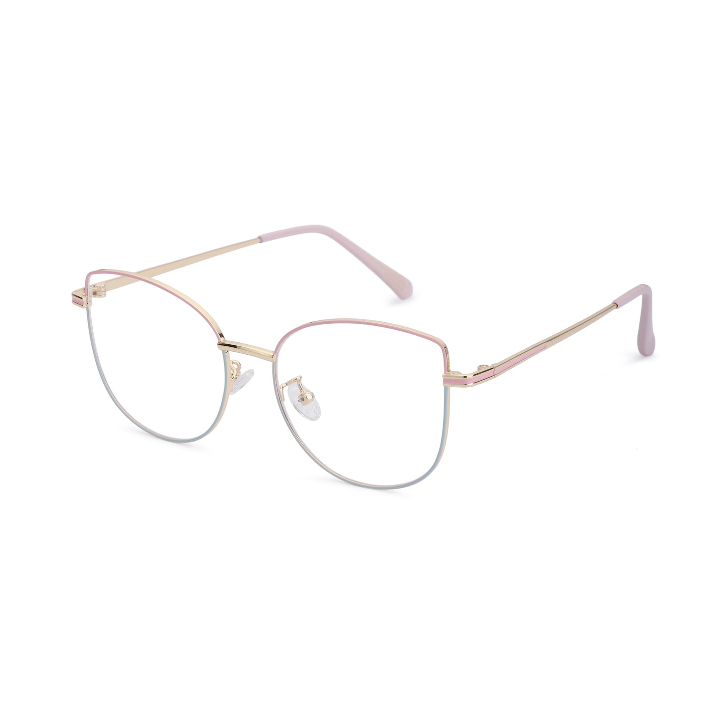 887 Blue Cut Eyewear | 51-17-140 Cat Eye Computer Glasses (GoldPinkGreen)
