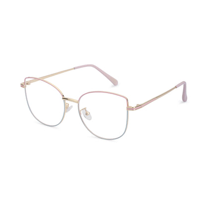 887 Blue Cut Eyewear | 51-17-140 Cat Eye Computer Glasses (GoldPinkGreen)