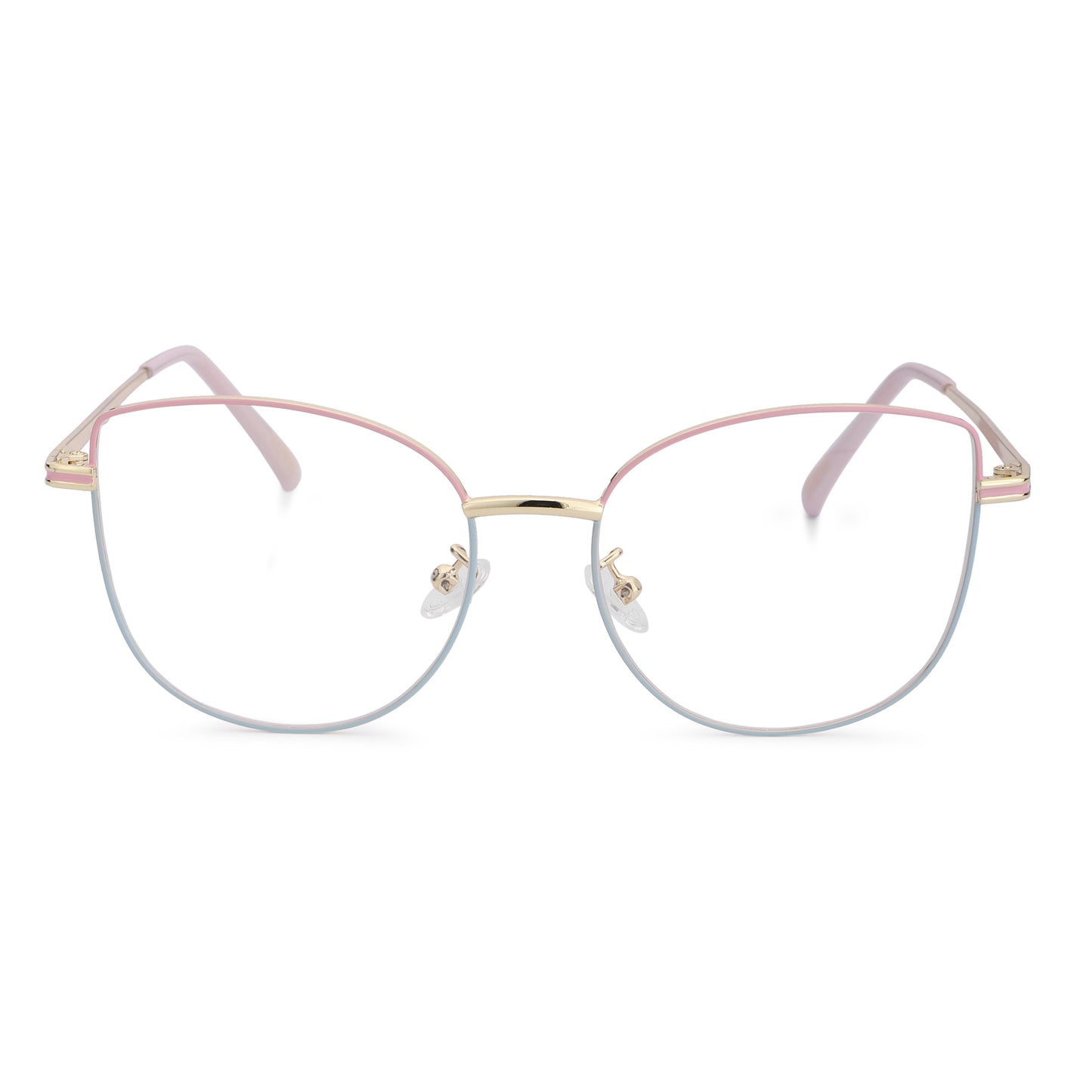 887 Blue Cut Eyewear | 51-17-140 Cat Eye Computer Glasses (GoldPinkGreen)
