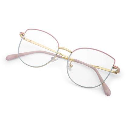 887 Blue Cut Eyewear | 51-17-140 Cat Eye Computer Glasses (GoldPinkGreen)
