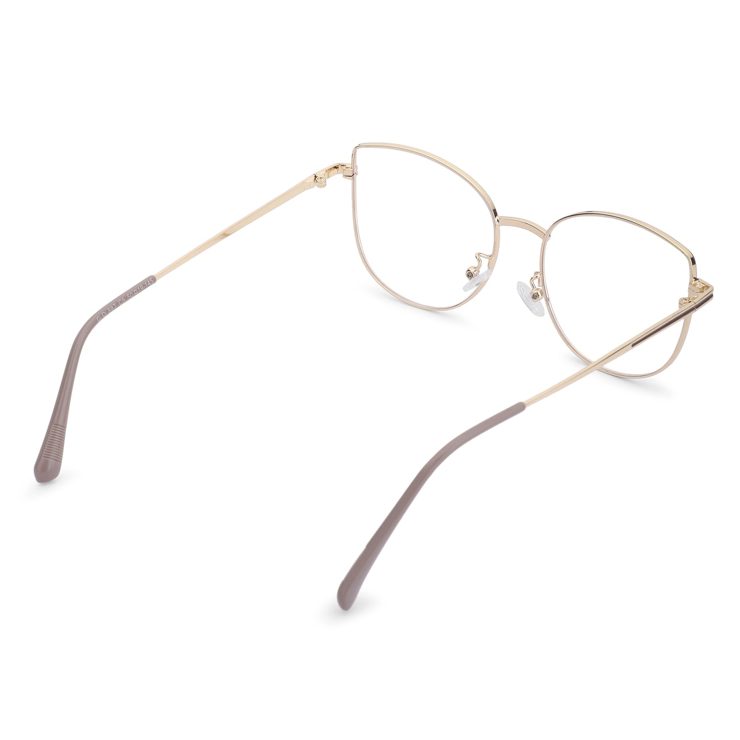 887 Blue Cut Eyewear | 51-17-140 Cat Eye Computer Glasses (GoldBrown)