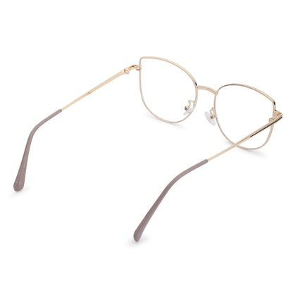 887 Blue Cut Eyewear | 51-17-140 Cat Eye Computer Glasses (GoldBrown)