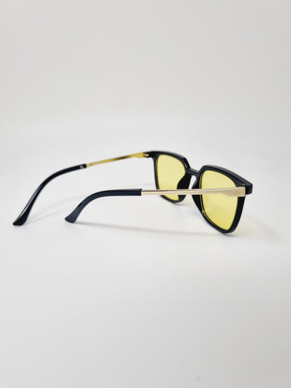 Junior Sunglass Yellow ( Kids, Square, Medium )