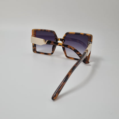 Radikle ( Women, Square, Oversized ) Leopard Brown