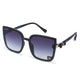 Cilliary's Oversized Geometric Sunglasses for Women | UV400 Protected Fashion Eyewear | Premium Lightweight Frame | Stylish Everyday & Travel Sunglasses ( Black )