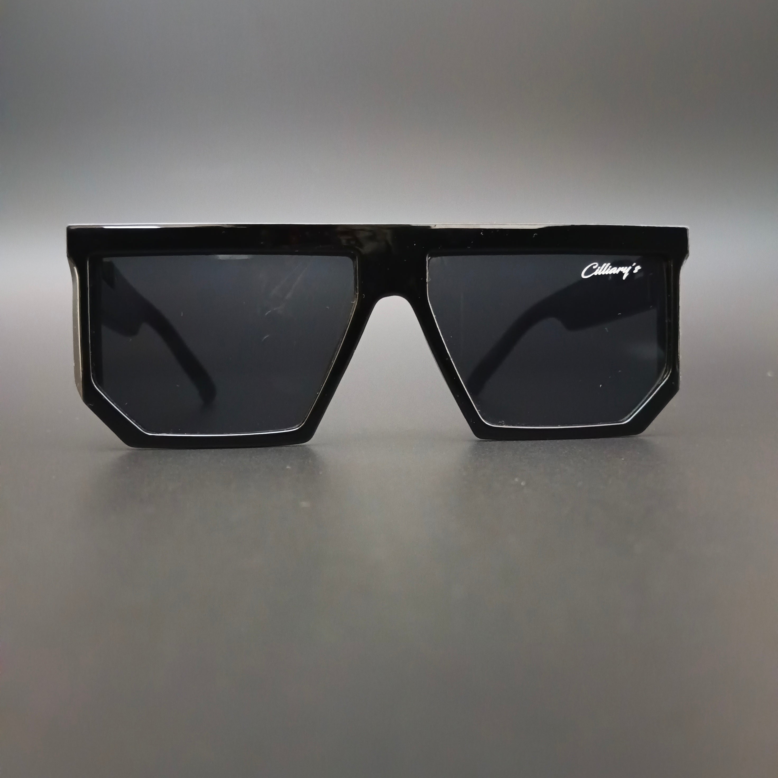 Marshal Glossy Pitch Black ( Unisex, Square, Oversized )