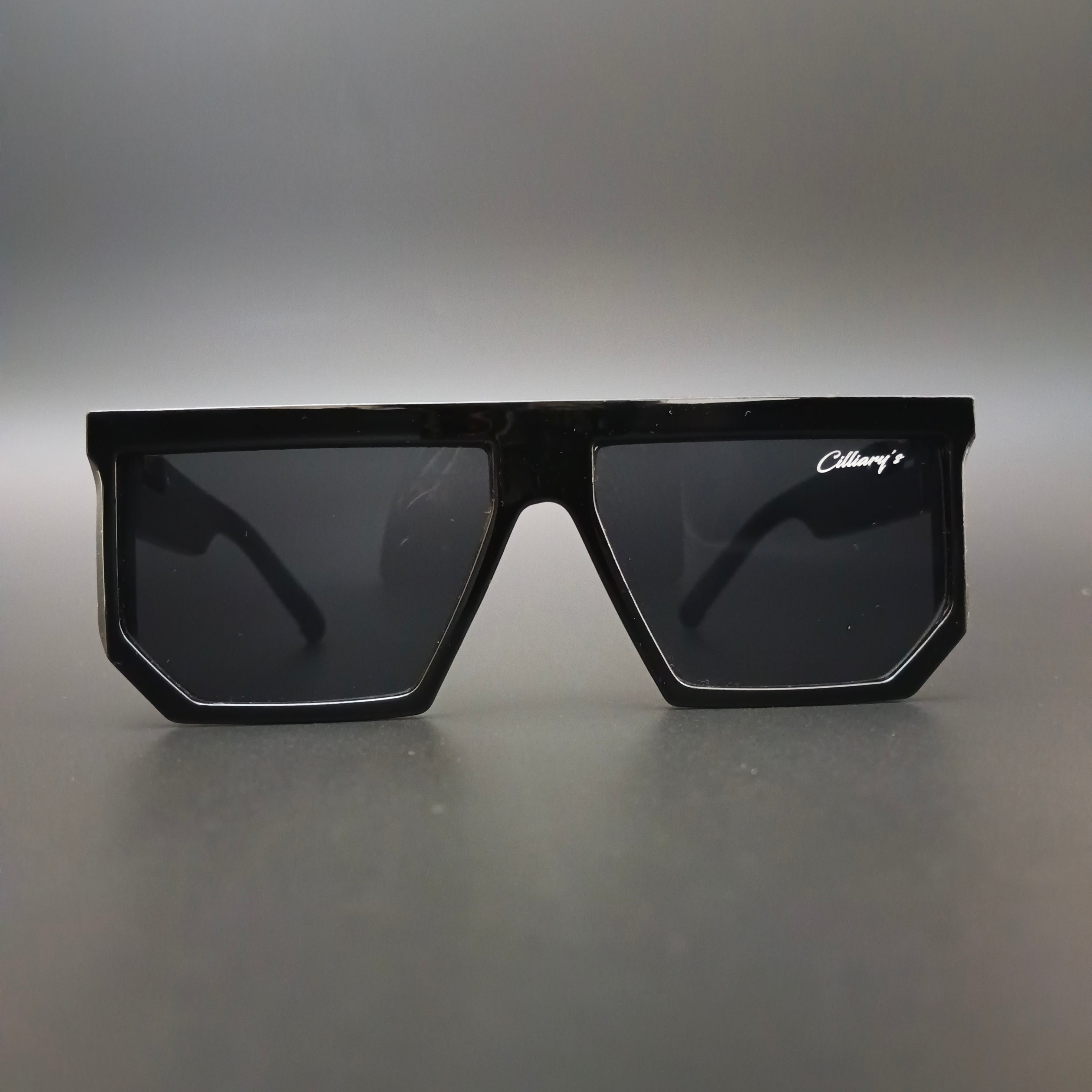 Marshal Glossy Pitch Black ( Unisex, Square, Oversized )