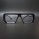 Muster Black Glossy Transparent Glass (Mens, Square)