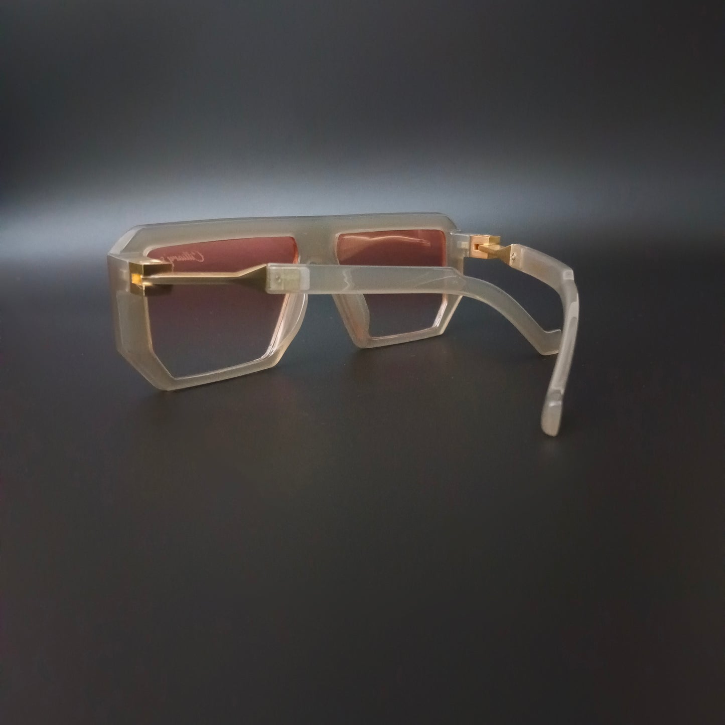 Muster Edge Pink Glass (Mens, Square)