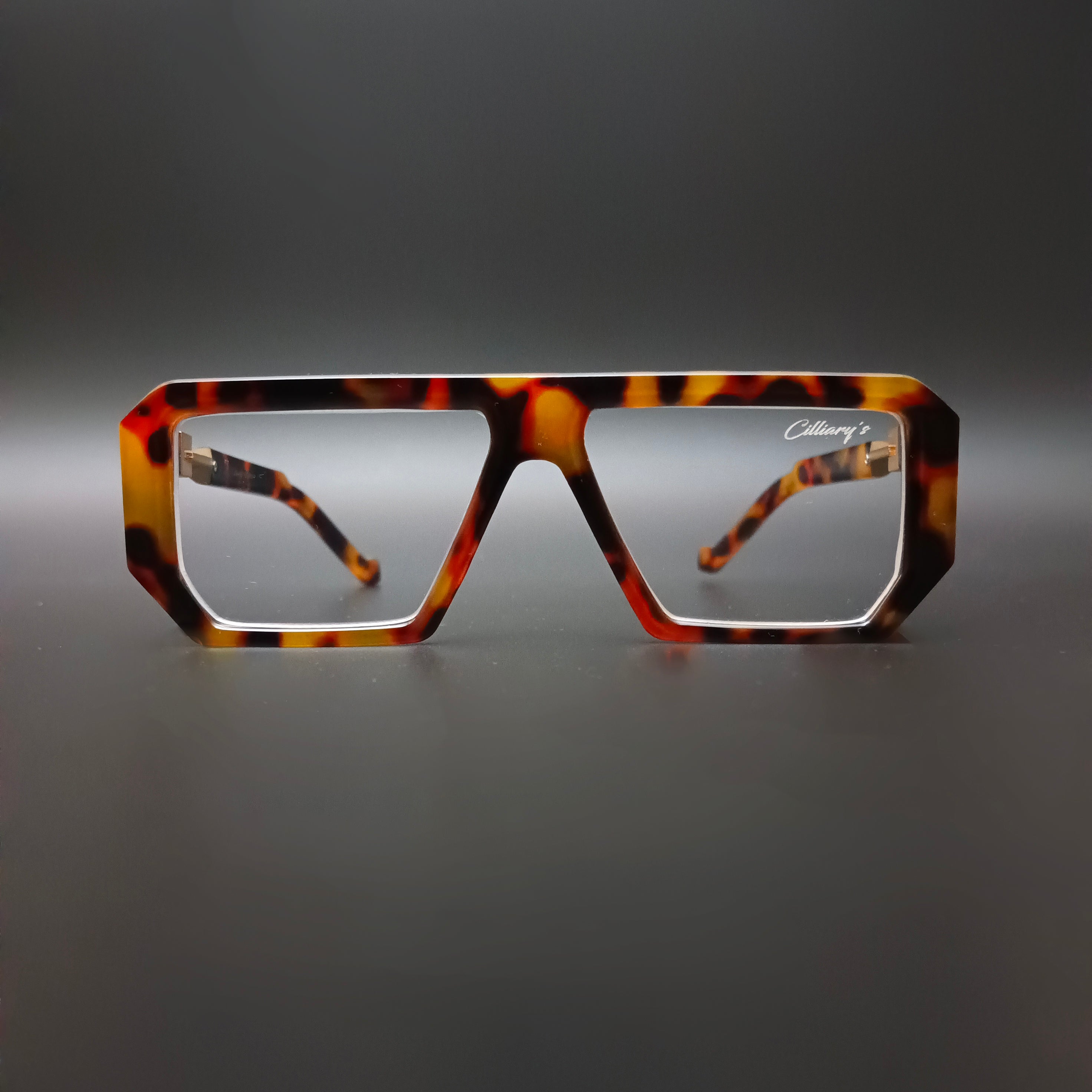 Muster Leopard Transparent (Mens, Square)