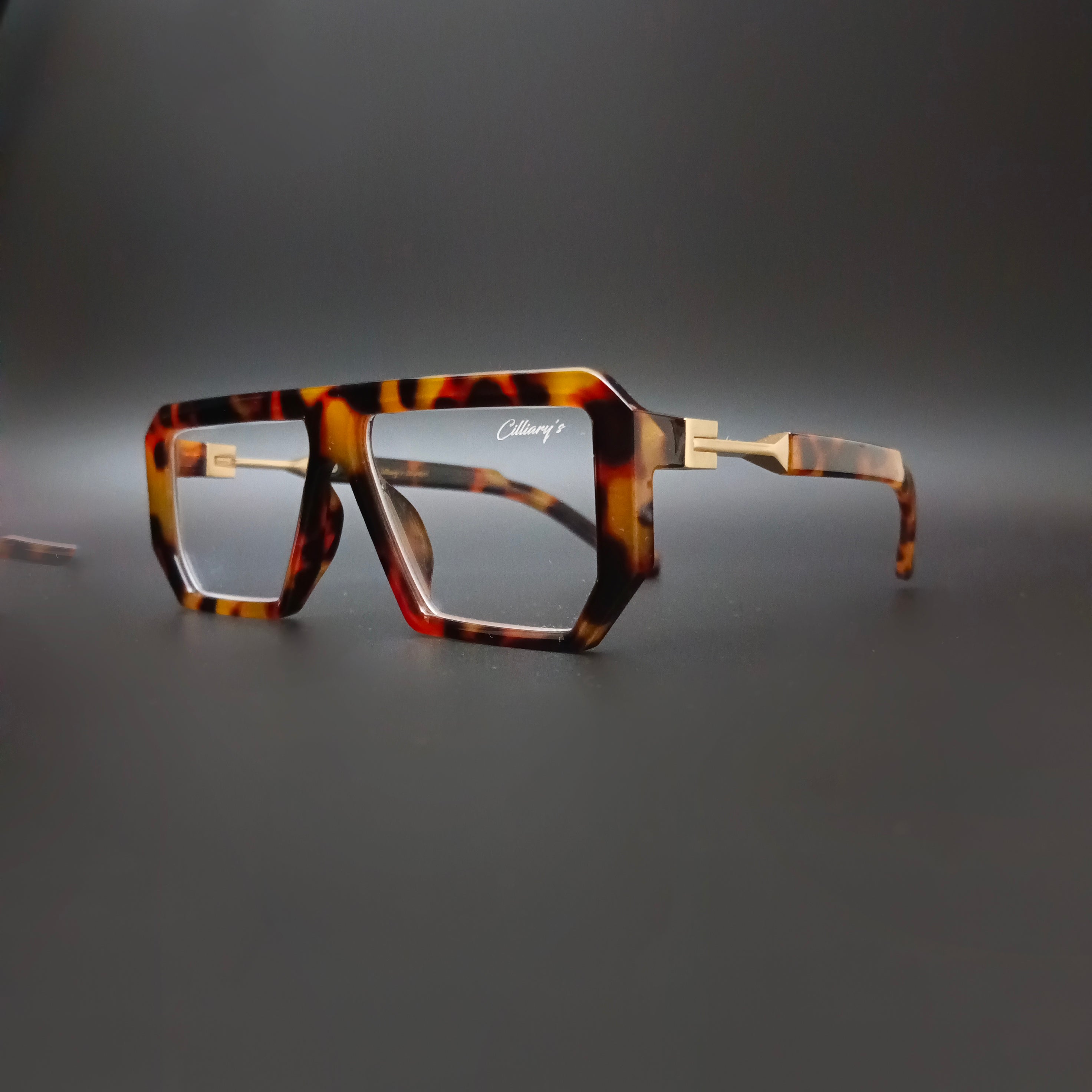 Muster Leopard Transparent (Mens, Square)