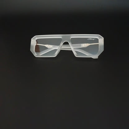 Muster Transparent Lens  (Mens, Square)