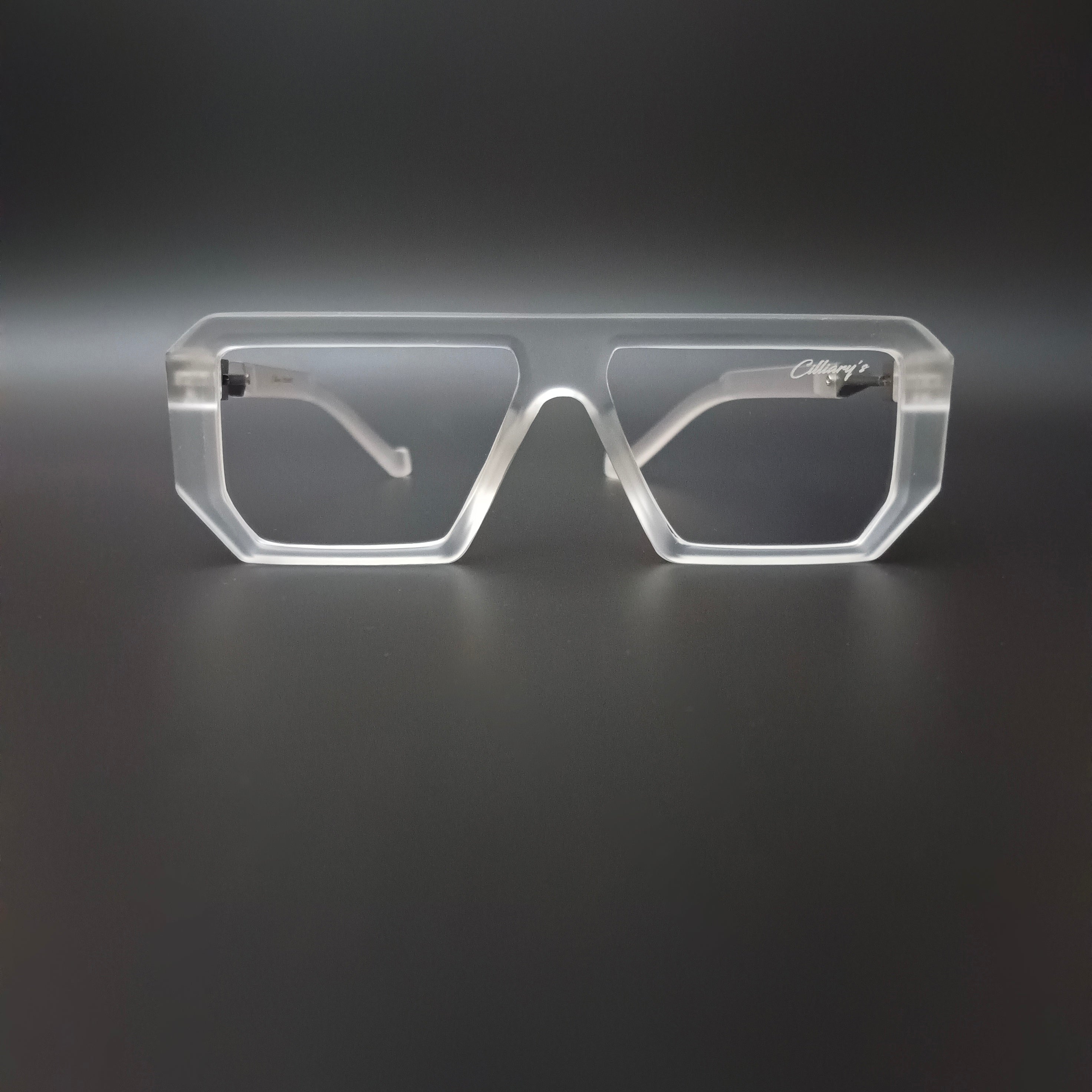 Muster Transparent Lens  (Mens, Square)
