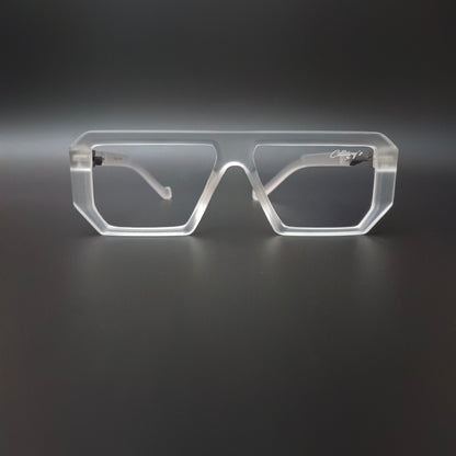 Muster Transparent Lens  (Mens, Square)