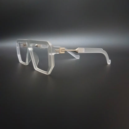 Muster Transparent Lens  (Mens, Square)