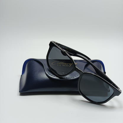 Panto Polarized Glossy Black