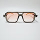 Square Cut Pink Lens  (Mens)