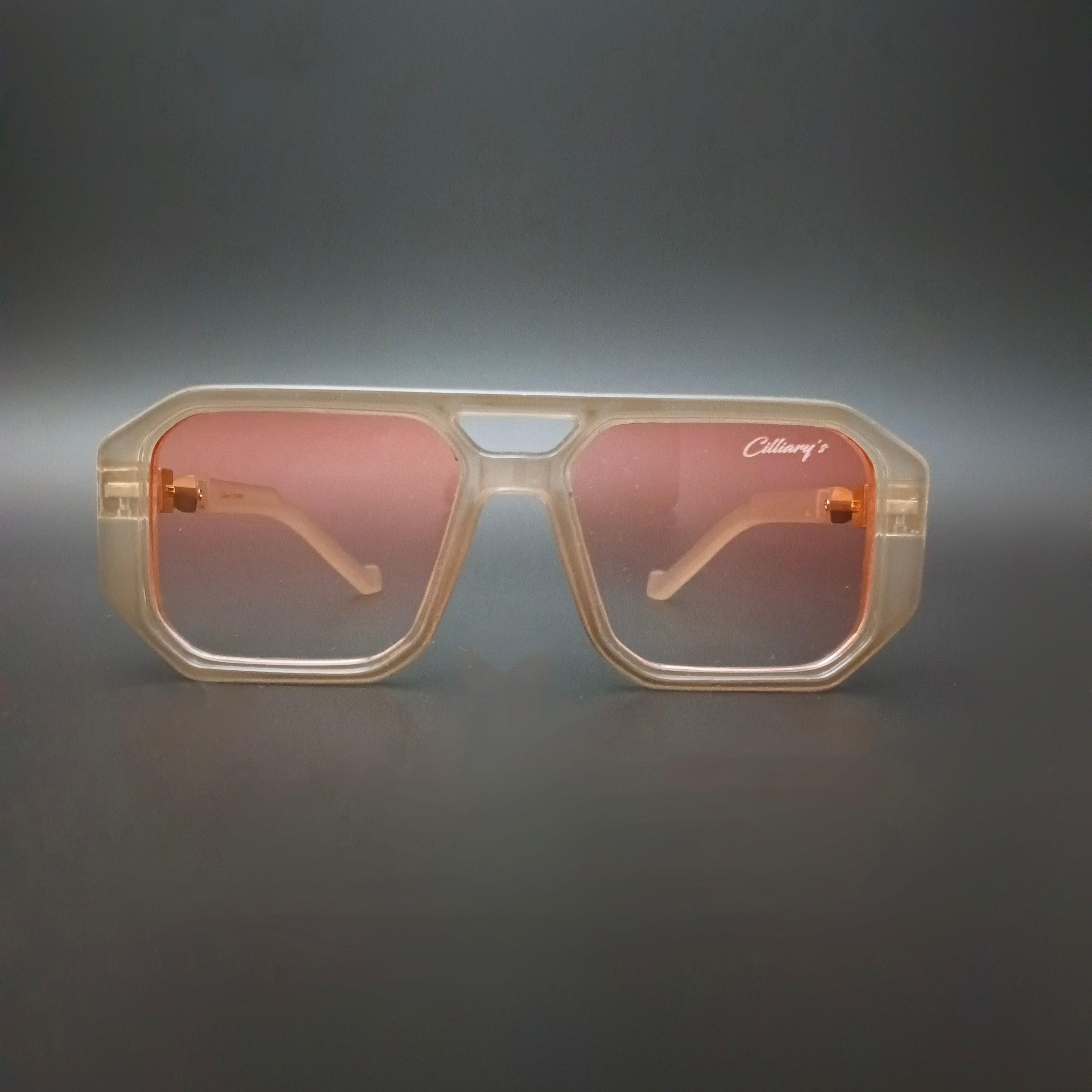 Urban Edge Marigold Pink Glass  (Mens, Square)