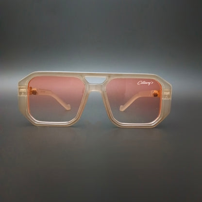 Urban Edge Marigold Pink Glass  (Mens, Square)