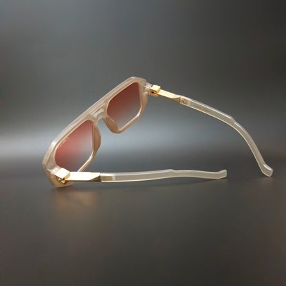 Urban Edge Marigold Pink Glass  (Mens, Square)