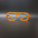 Urban Edge Orange Transparent Glass (Mens, Square)