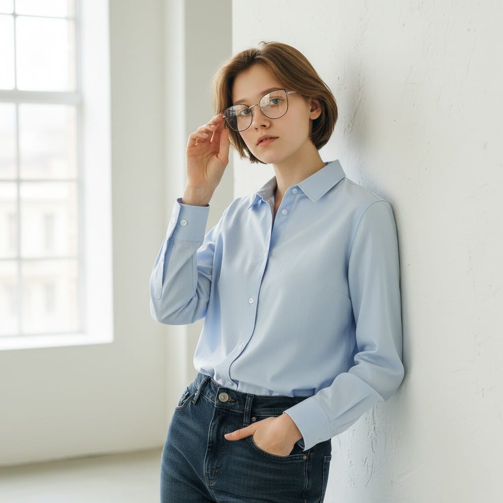 887 Blue Cut Eyewear | 51-17-140 Cat Eye Computer Glasses (SilverBlack)