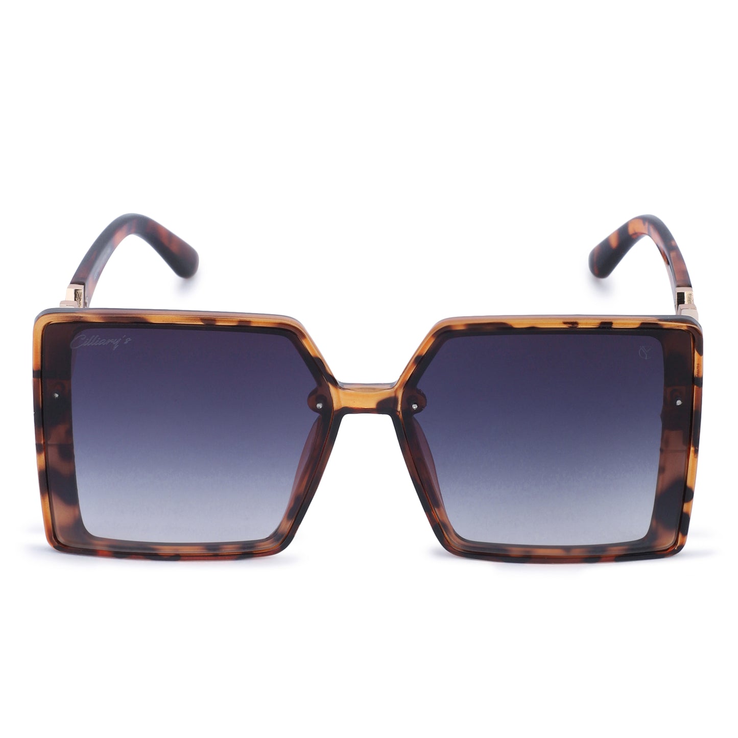 Cilliary's ZyraBold Oversized Square Sunglasses for Women | Size 62-14-149 (LeopardBlack)